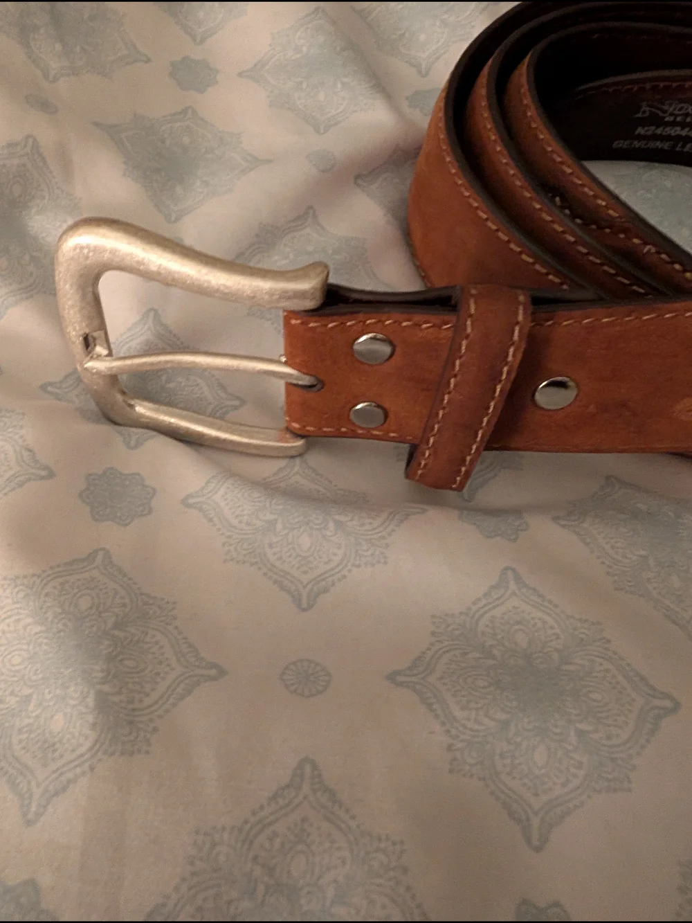 Nocona Leather Men's Belt - Brown Classic Style Big And Tall Size 56
